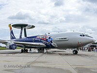 LX-N90443 Boeing E-3A Sentry NATO 25years colorscheme--Geilenkirchen 2007 P1010513 (50852828422).jpg