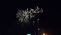 The fireworks display at South Street, during Lewes Bonfire 2013, held in Lewes, East Sussex.