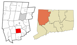 Litchfield County Connecticut Incorporated and Unincorporated areas Bethlehem Highlighted 2010.svg