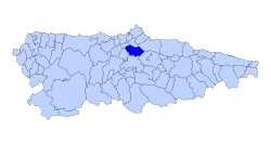 Llanera Asturies map.svg
