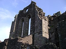 Llanthony Priory: Fitzadam was accused of unduly favouring the Prior of Llanthony in a lawsuit heard before him Llanthony Priory.JPG