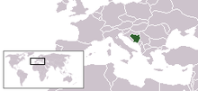 The location of Bosnia and Herzegovina LocationBosniaAndHerzegovina.png