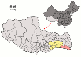 Contea di Zayü – Mappa