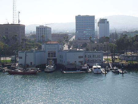 Municipal Ferry Building from the main channel of Los Angeles Harbor. Los Angeles Maritime Museum.jpg