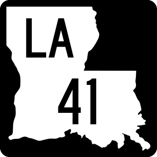 <span class="mw-page-title-main">Louisiana Highway 41</span>