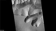 Closer view with CTX image of part of the Louros Valles