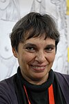 Laura Scarpa, som skapade sin seriefigur Martina 1987.