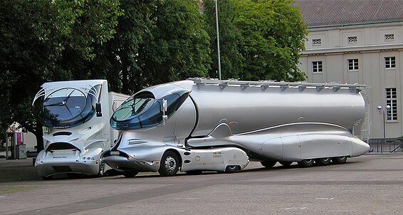 Two truck prototypes by Colani