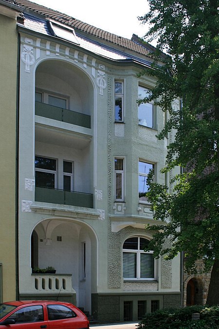 Mönchengladbach Ry Mitte Denkmal Nr. B 085, Brucknerallee 088 (5510)