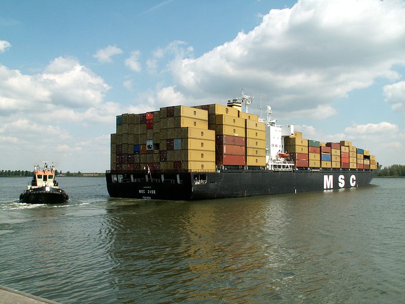 File:MSC Jade, at Port of Antwerp, Belgium 01-Jan-2005.jpg