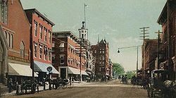 ナシュア中心街、1905年頃の絵葉書