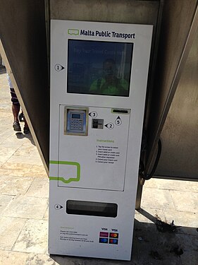 Malta Public Transport Ticket machine