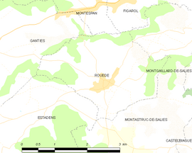 Mapa obce Rouède
