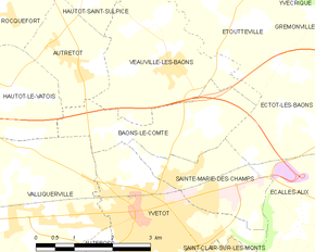 Poziția localității Baons-le-Comte