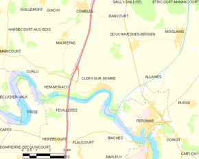 Poziția localității Cléry-sur-Somme