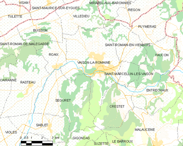 Vaison-la-Romaine - Localizazion