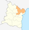 Kort over Aksakovo kommune (Varna-provinsen).png