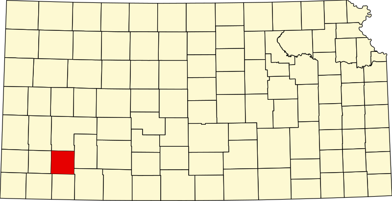 Fájl:Map of Kansas highlighting Haskell County.svg