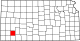 Map of Kansas highlighting Haskell County.svg