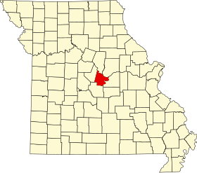 Placering af Cole County