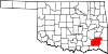 Map of Oklahoma highlighting Pushmataha County.svg