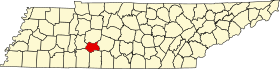 Map of Tennessee highlighting Lewis County.svg