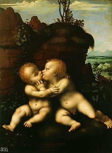 File:Marco d'Oggiono - The Infant Christ and Saint John Kissing.jpg