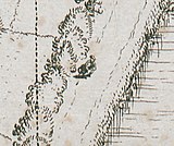 Una caganera flamenca, detall amagat al mapa de Bruges
