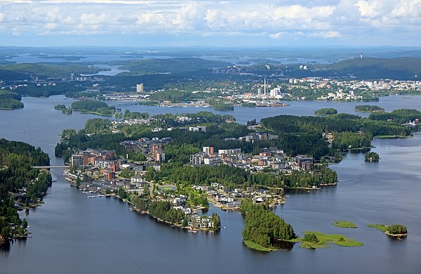 Saaristokaupunki (Archipelago city), a new suburban area in Kuopio, Finland