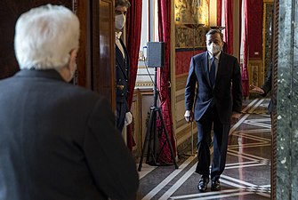 Στις 3 Φεβρουαρίου 2021 ο Πρόεδρος Ματαρέλα προσκάλεσε τον Ντράγκι στο Παλάτσο ντελ Κουιρινάλε.