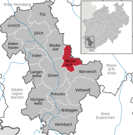 Kaart van Merzenich (Noordrijn-Westfalen)
