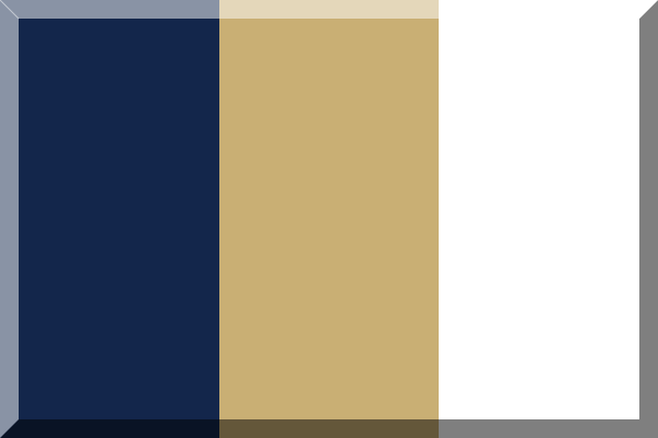 gold white blue