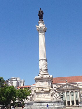 Monument of Dom Pedro IV in Lisbon