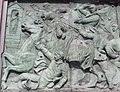 Relief bitwy pod Náchodem autorstwa Moritza Schulza na Kolumnie Zwycięstwa w Berlinie