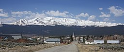 Vy mot Mount Massive från Leadville, Colorado.