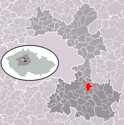 Mukařov – Mappa