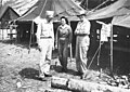 US Marine Brigadier General Francis P. Mulcahy at his headquarters at Munda Point, 14 August.