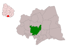 Location map of the Municipality of Sauce MunCanSauce.svg