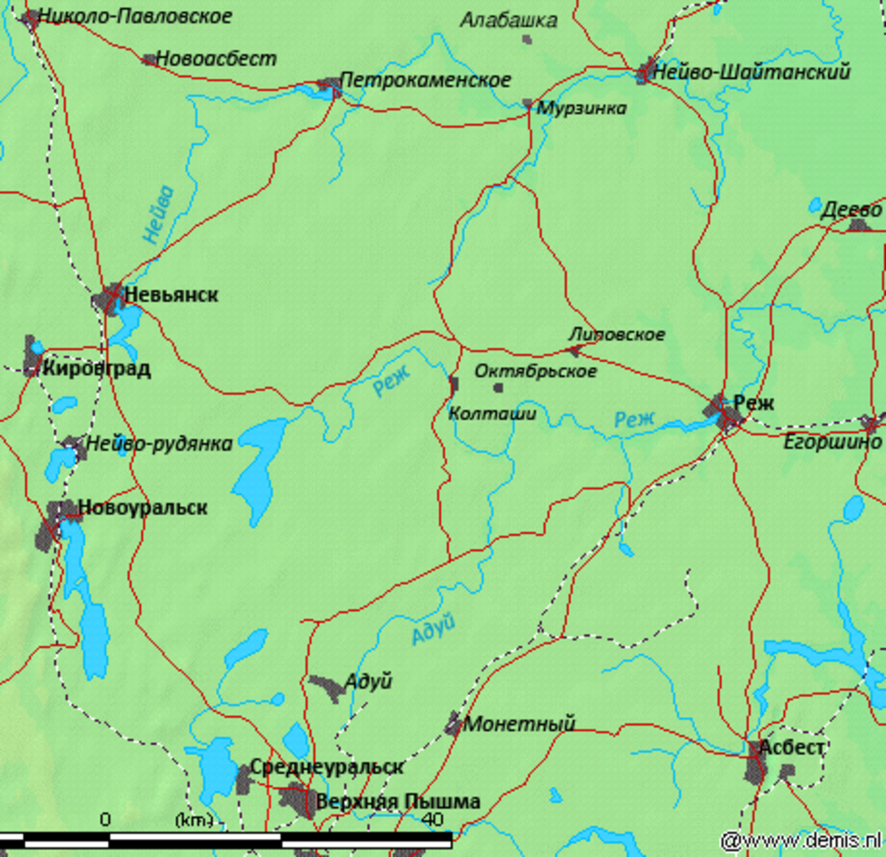 Аромашево свердловская область карта