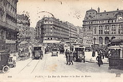 ND 3668 - PARIS - La Rue du Rocher et la Rue de Rome.jpg