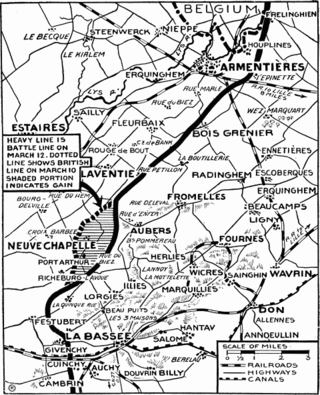 <span class="mw-page-title-main">Battle of Festubert</span> Western Front battle of 1915 in World War I