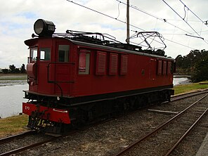 An E class locomotive as used at Otira at the Ferrymead Heritage Park. NZR EO class locomotive 05.JPG