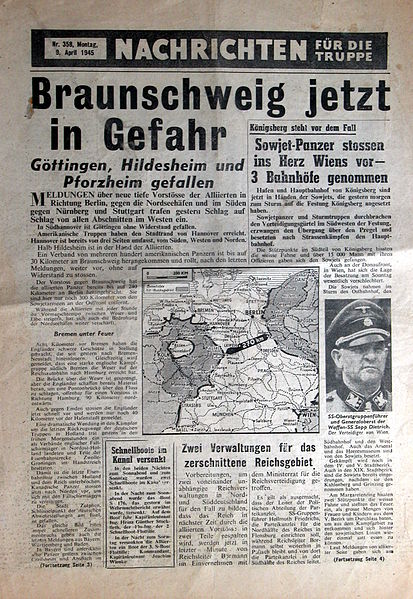 File:Nachrichten fuer die Truppe Nr. 358 (9.4.1945).jpg