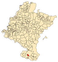 Localização do município de Murchante em Navarra