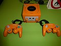 An orange GameCube