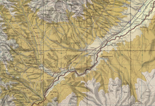 Most of Azerbaijan's initial successful advances were concentrated in the areas located along the Aras River, which has less mountainous terrain compared to the region's northern and central territories. Nj-38-4-stepanakert-ussr-iran-croppedv1.png