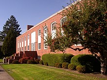 T.J. Day Hall (formerly Northup Hall), built in 1936, was the library through 2003. NorthupHall.jpg