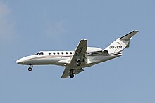 Over 2,000 Cessna CitationJets have been produced. OO-DDA Cessna 525 CJ2 CVT (28183806609).jpg