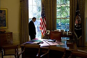 Президент Обама в овальном кабинете. 20 октября 2009 года