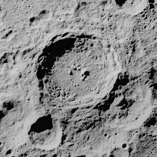 <span class="mw-page-title-main">Olcott (crater)</span> Crater on the Moon